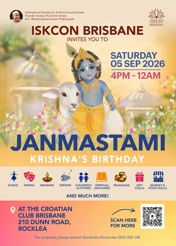 SRI KRISHNA JANMASTAMI 2026 — VOLUNTEER OPPORTUNITIES